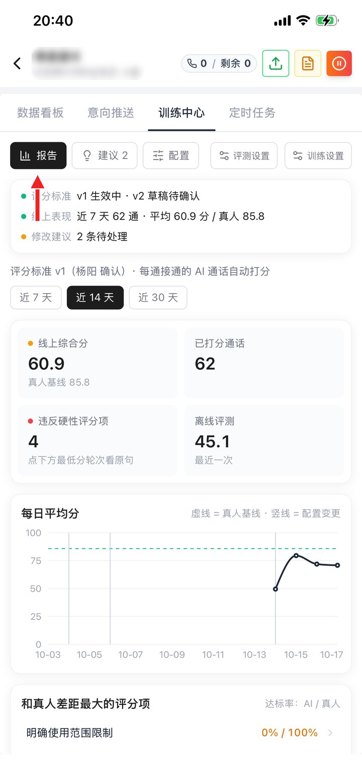 报告：线上打分和每日平均分